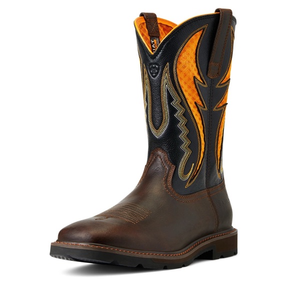 Ariat Other - Ariat Men's Groundbreaker VentTEK Work Boots work Orange Size 14 D